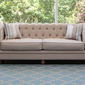 "Avignon" Linen Chesterfield Sofa
