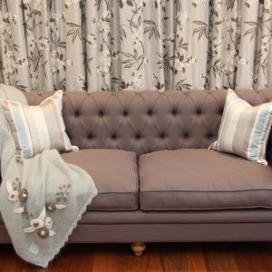 "Avignon" Dark Grey Chesterfield Sofa