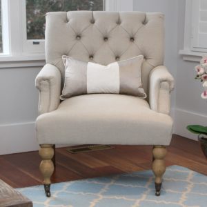 "Maison" Beige French Provincial Arm Chair