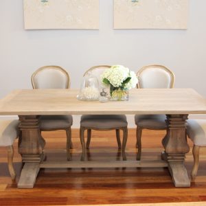"Chateau" Hamptons Style Oak Dining Table
