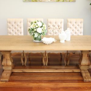 "Chateau" 2.4m Oak Refectory Dining Table